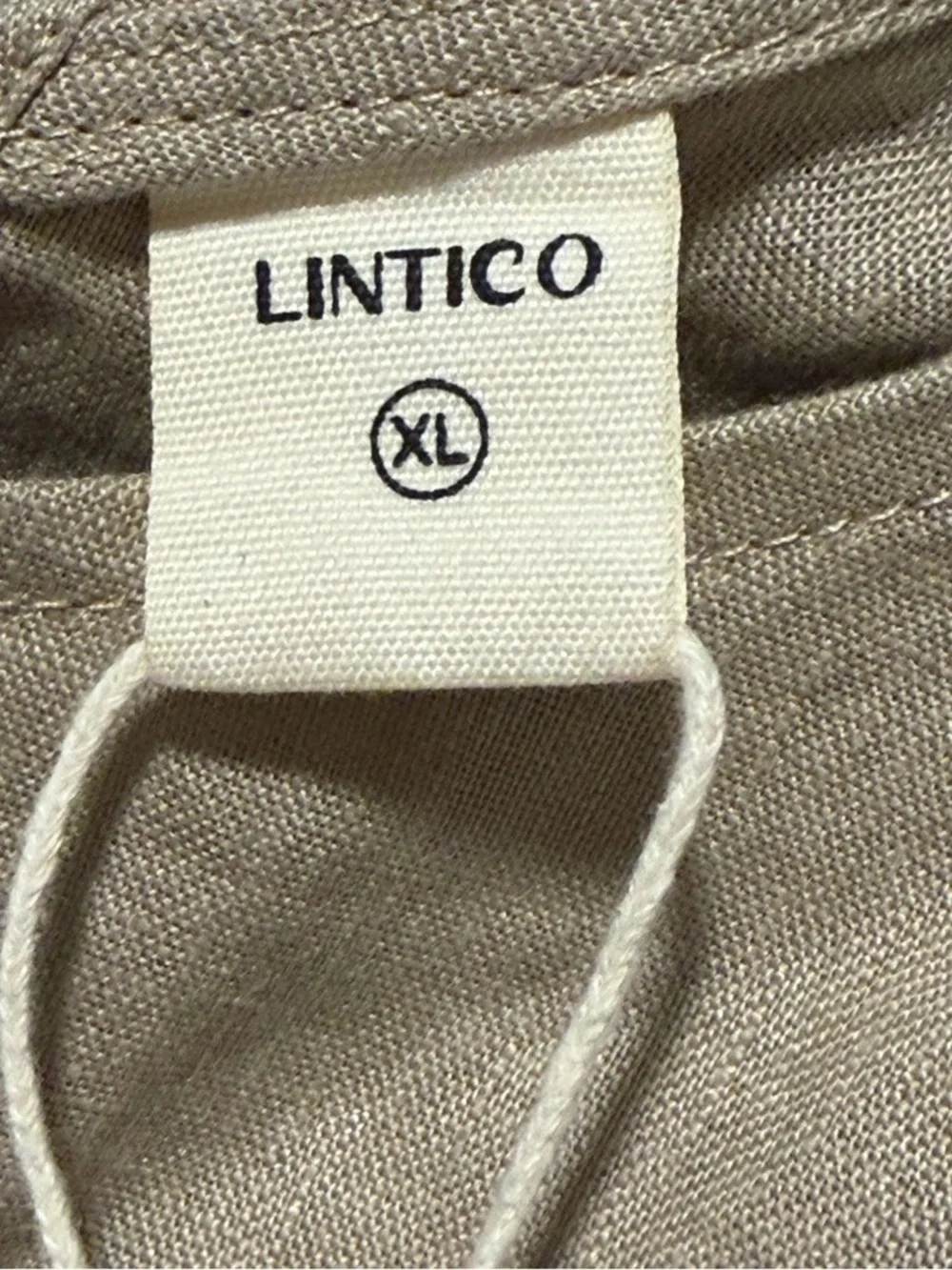 LINTICO 100% Linen Camisole Dress QEARL XL Beach Boho Coastal Minimalist Tan - Picture 13 of 15